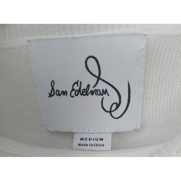 Sam Edelman White Cowl Neck Sweater Dress White Size Medium Chic Fall/Winter - Picture 4 of 15